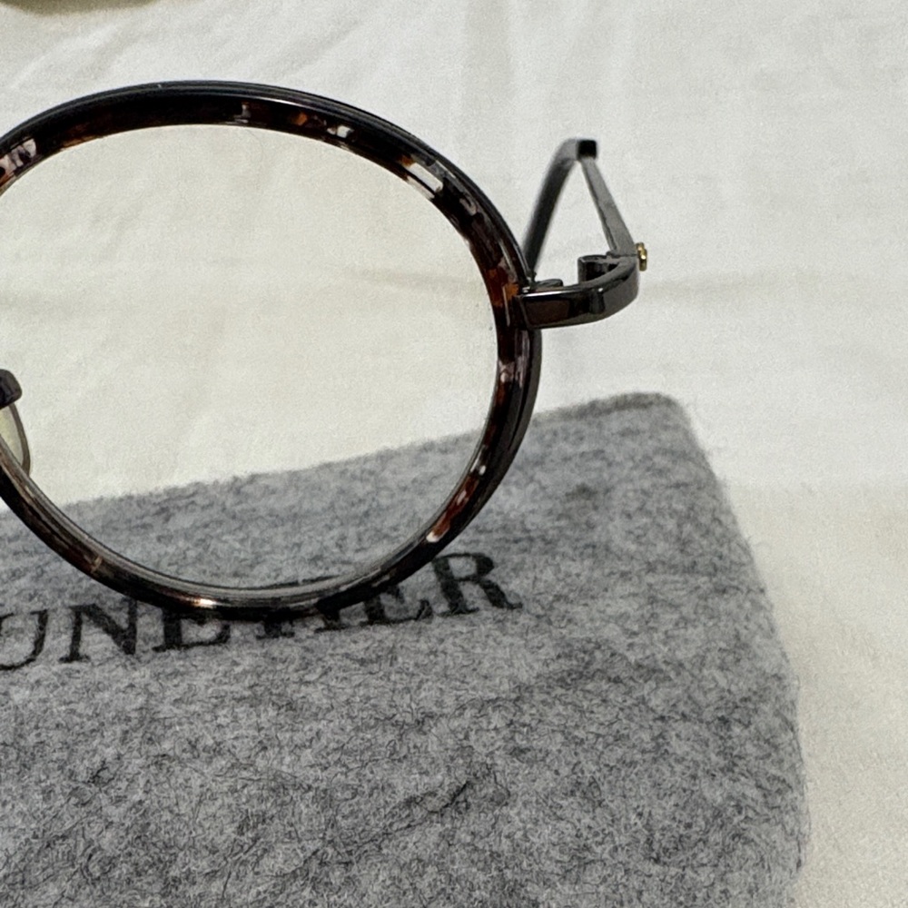 Le Petit Lunetier Brown Tortoiseshell Round Blue Light Eyeglasses - Picture 6 of 9
